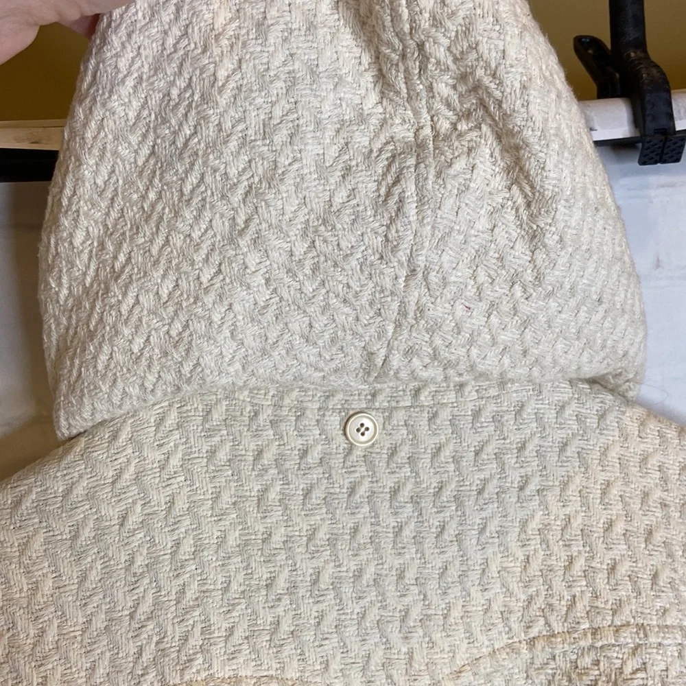 Daytrip Ivory Detachable Hood Tie Waist Buttoned Coat - Picture 10 of 13